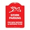 Signmission Stork Parking for New Mothers and Mothers to Be, Red & White Aluminum Sign, 18" x 24", RW-1824-22836 A-DES-RW-1824-22836 - alternate 1